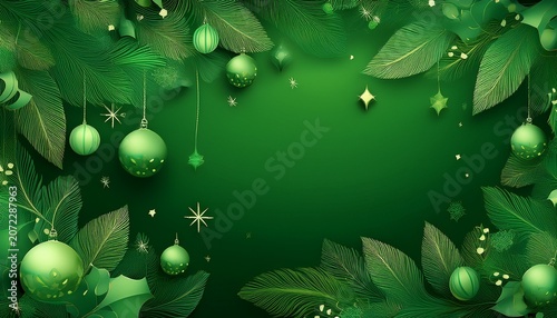 Green Christmas Background