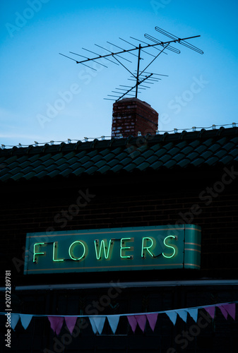 Generic flowers neon sign