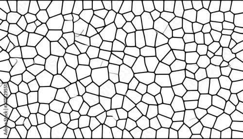 Black cracked mosaic tile pattern.