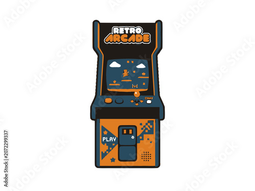Retro Arcade Machine - Classic Video Game Entertainment