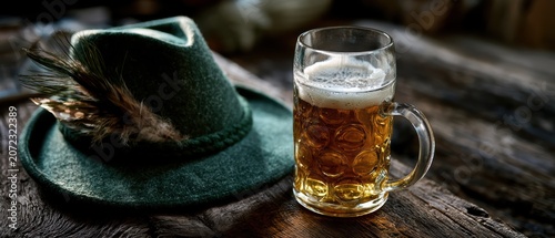 Oktoberfest Beer Flat Lay