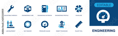 Photos Engineering icon set