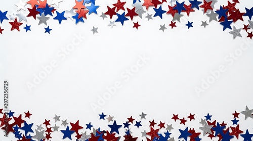 Memorial day stars background template