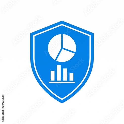 2D Flat Design Dashboard Security Shield Icon