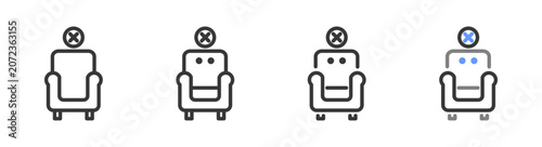 Photos The Ultimate absence Styles with Variations Line of icon set vector illustration