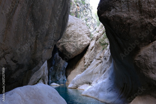 Fotografie Interior view of Göynük Canyon, Antalya, Turkey