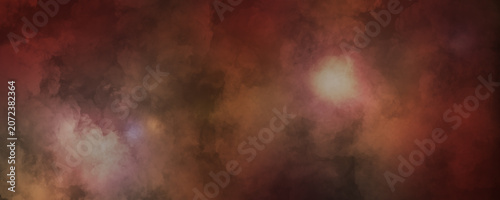 Warm Abstract Cloud Background with Glowing Light and Atmospheric Fog