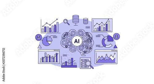 Artificial Intelligence Technology Concept.