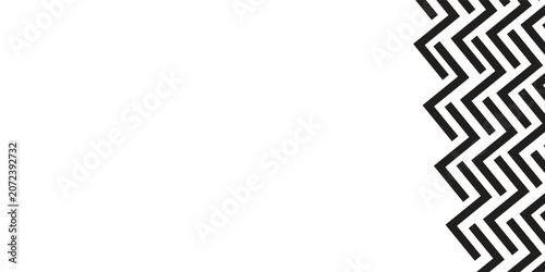 Canvastavla Geometric zigzag pattern border motif bold.