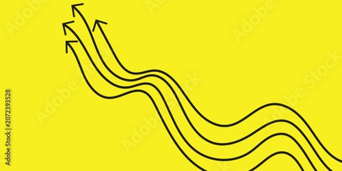 Photos Black Wavy Lines Abstract Graphic Design.