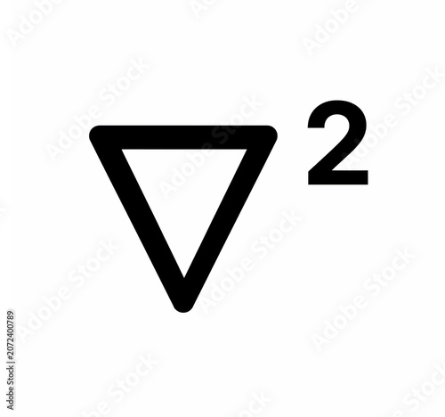 Laplacian Symbol | Mathematics Education Illustration