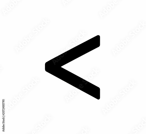 Less Than Symbol | Mathematics Education Illustration