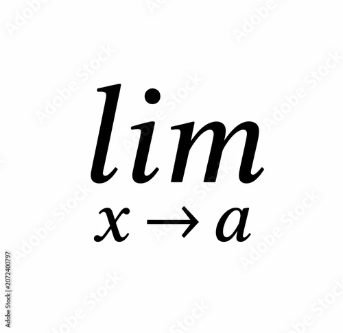 Limit Notation Symbol | Mathematics Education Illustration