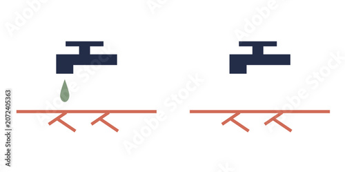 Photos Water scarcity icon sheets