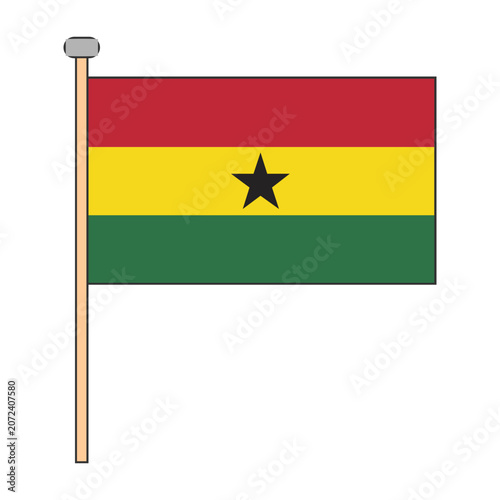 Ghana Flag Pole Design