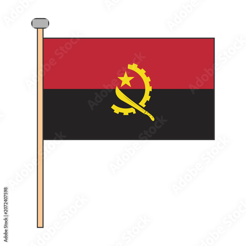 Angola Flag Pole Design