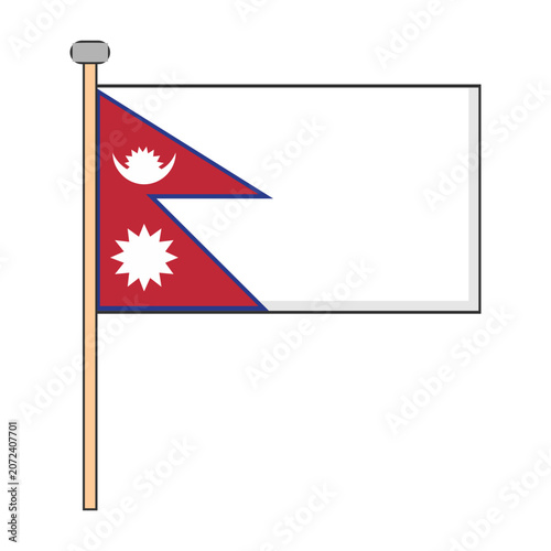 Nepal Flag Pole Design