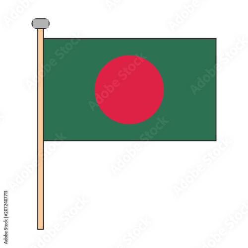 Bangladesh Flag Pole Design