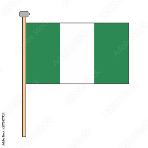 Nigeria Flag Pole Design