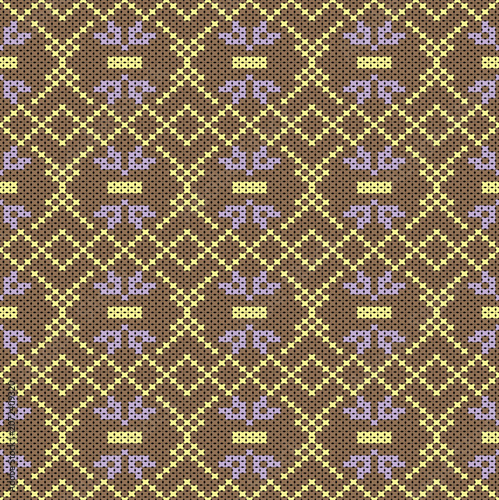 Cotton Argyle Knit Vector concept: Cozy geometric knit texture seamless pattern, soft rhombus pattern. Design for: fabric, rug, fashion, decor. I drew this by myself, it’s not AI generated

