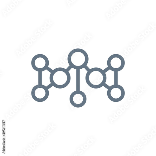 Minimalist Vector Icon of a Modular Hydroponic Herb Garden Pod System for Indoor Kitchen Usage