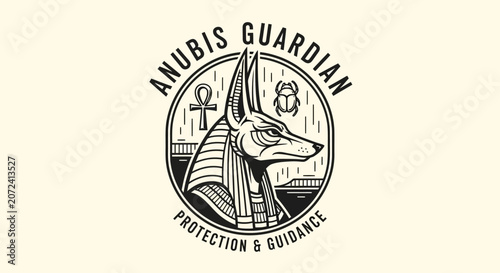 Tableau sur toile Anubis Guardian Protection Guidance Symbol.
