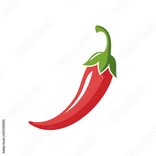 Red chili pepper vector illustration