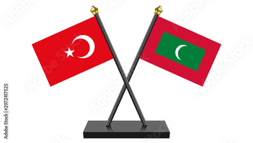 Flag of Maldives and Turkiye
