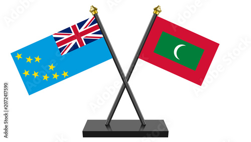 Flag of Maldives and Tuvalu