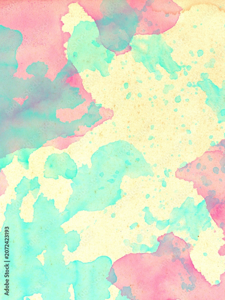 Fototapeta premium Watercolor abstrak on papper texture marbeltone background 