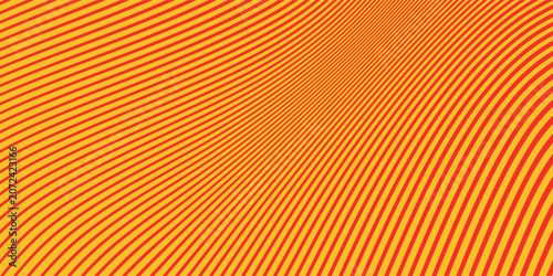Slat line texture orange background. Simple wave. Orange background