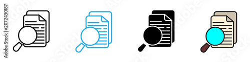 Tableau sur toile Recruitment multi - style icon design concept