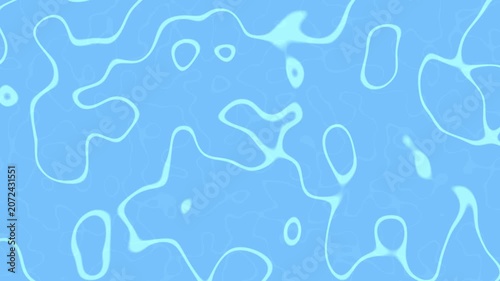 Abstract Liquid Wave Pattern on blue Background Animated Blue Water Texture Loop