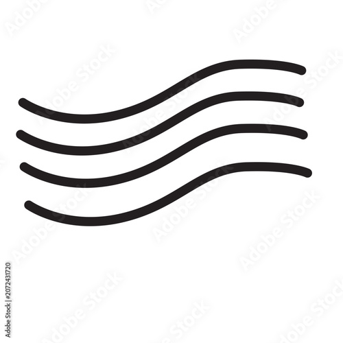 Abstract black radiating line sunburst shape design element vector illustration isolated background.
