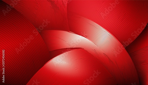 Abstract Red Background With Shining Curve Lines Geometric Circle Line Pattern Eps
