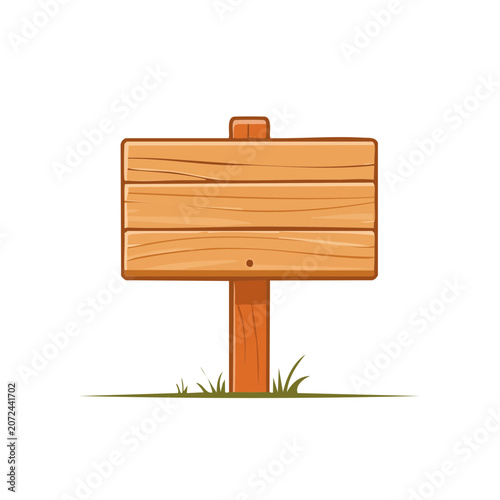 Wooden crate flat vector illustration
