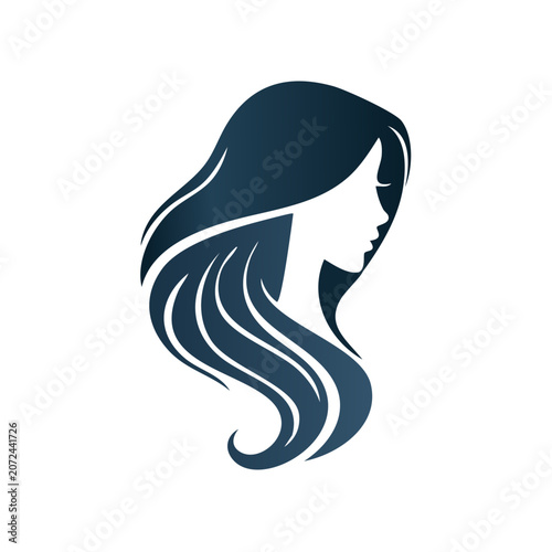Blue swirl vector icon