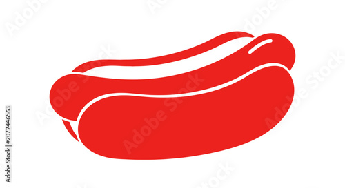 Obraz na plátně Red Hot Dog Sausage Meat Food.
