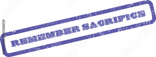 Remember Sacrifice textured rubber stamp for solemn and reflective tribute messaging