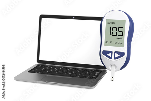 Fotografie Digital Diabetes Management Concept