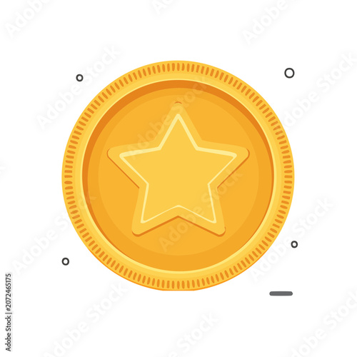Yellow sun icon flat design