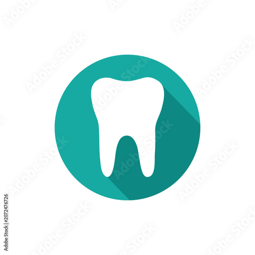 Tooth Icon Logo Illustration.