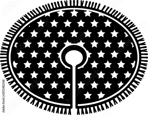 Vintage american flag patch with stars