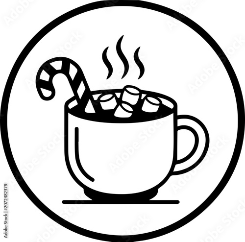 Hot chocolate with marshmallows