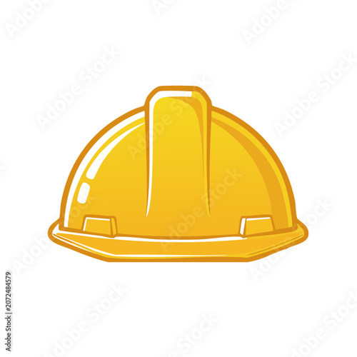 Yellow flat design briefcase icon