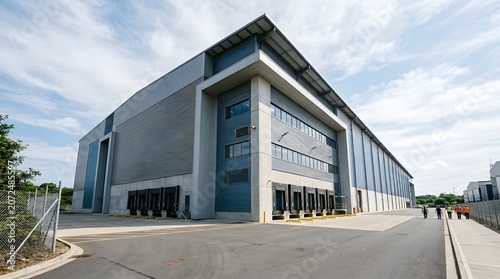 Modern Industrial Warehouse Building Exterior