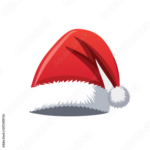 Red and blue knit beanie vector illustration