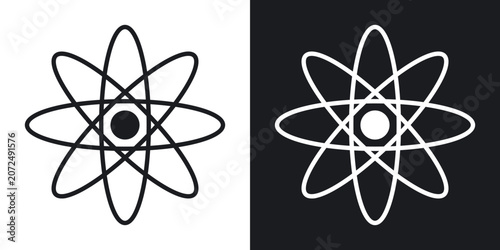 Konstfotografi Fusion icons vectors in solid black and white style