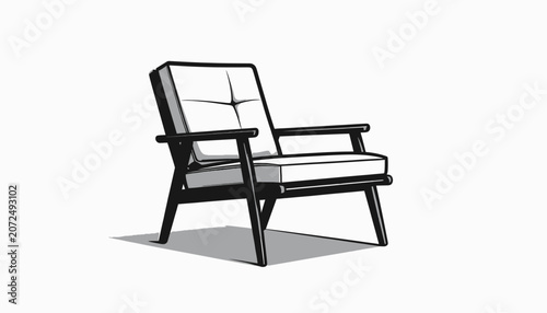 Obraz na płótnie Modern Outdoor Patio Armchair Furniture.