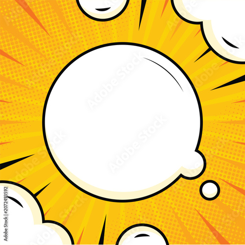 Abstract Pop Art Comic Background Design Event